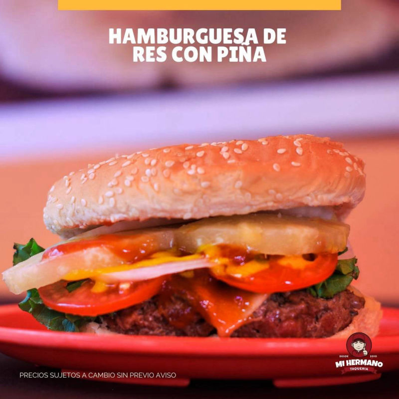 Hamburguesa de Res Mi Hermano