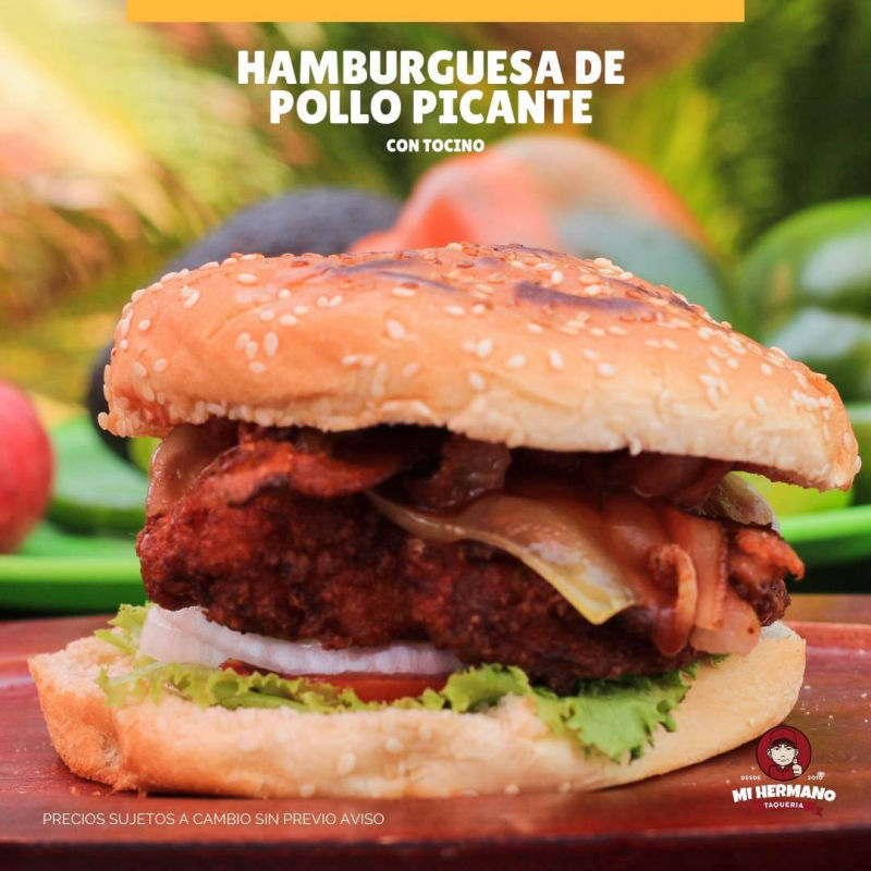 Hamburguesa de Pollo Picante Mi Hermano